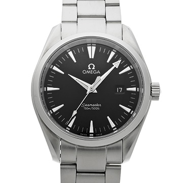 オメガ シーマスター アクアテラ クォーツ 2517.50 ブラック メンズ 時計 【中古】【wristwatch】