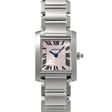 カルティエ タンク フランセーズ SM W51035Q3 シルバー レディース 時計 【中古】【wristwatch】