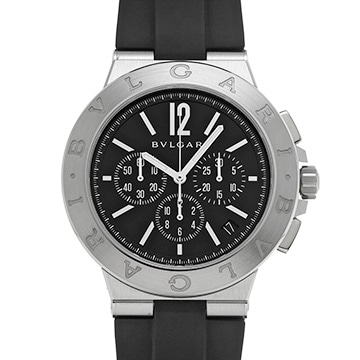 ブルガリ ディアゴノ ヴェロチッシモ DG41BSVDCH ブラック メンズ 時計 【中古】【wristwatch】