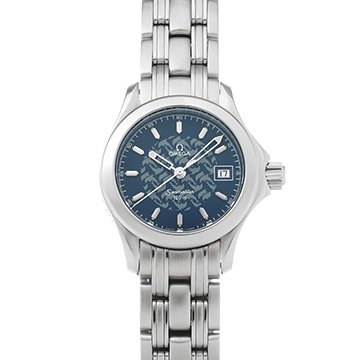 オメガ シーマスター 120 ジャック・マイヨール 2000 2586.80 ブルー レディース 時計 【中古】【wristwatch】