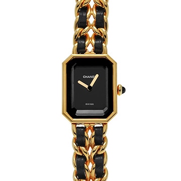 シャネル プルミエール M H0001 ブラック レディース 時計 【中古】【wristwatch】
