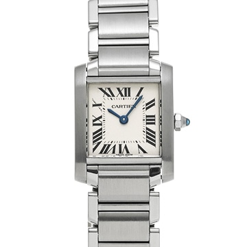 カルティエ タンクフランセーズ SM　 W51008Q3 シルバー レディース 時計 【中古】【wristwatch】