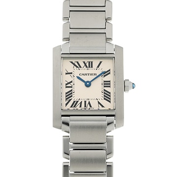 カルティエ タンクフランセーズ SM　 W51008Q3 シルバー レディース 時計 【中古】【wristwatch】