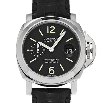 パネライ ルミノールマリーナ オートマティック PAM00104 ブラック メンズ 時計 【中古】【wristwatch】