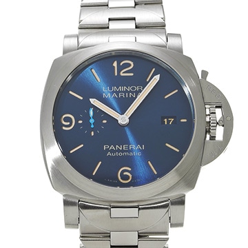 パネライ ルミノールマリーナ 44MM PAM01058 ブルー メンズ 時計 【中古】【wristwatch】
