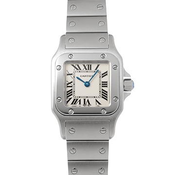 カルティエ サントスガルベ SM W20056D6 シルバー レディース 時計 【中古】【wristwatch】