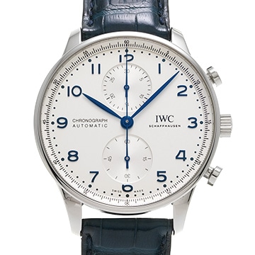 IWC ポルトギーゼ クロノグラフ IW371605 シルバー メンズ 時計 【中古】【wristwatch】