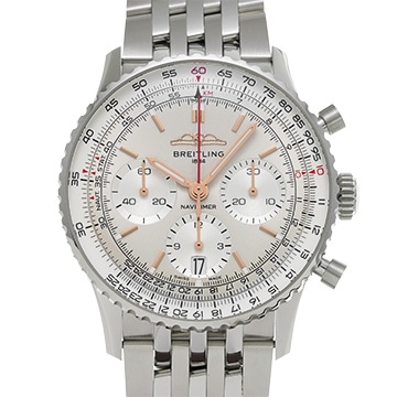 ブライトリング ナビタイマー B01 クロノグラフ 41 AB0139211G1A1 シルバー メンズ 時計 【中古】【wristwatch】