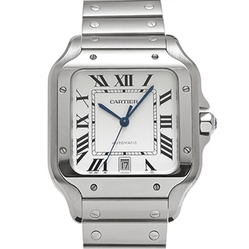 カルティエ サントス ドゥ カルティエ LM WSSA0018 シルバー メンズ 時計 【中古】【wristwatch】