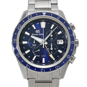 グランドセイコー エボリューション9コレクション スプリングドライブ GMT GSクロノグラフ15th SBGC249 ブルー メンズ 時計 【中古】【wristwatch】