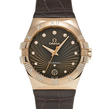 オメガ コンステレーション 123.53.35.60.63.001 ブラウン/ダイヤモンド メンズ 時計 【中古】【wristwatch】