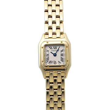 カルティエ パンテール ミニ W25034B9 アイボリー レディース 時計 【中古】【wristwatch】