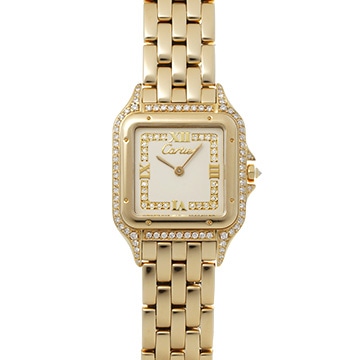 カルティエ パンテール 883969 アイボリー/ダイヤモンド レディース 時計 【中古】【wristwatch】