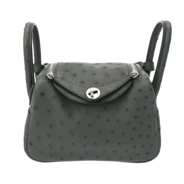 エルメス リンディ ミニ ヴェールアルマンド オーストリッチ レディース バッグ 【中古】【bag】