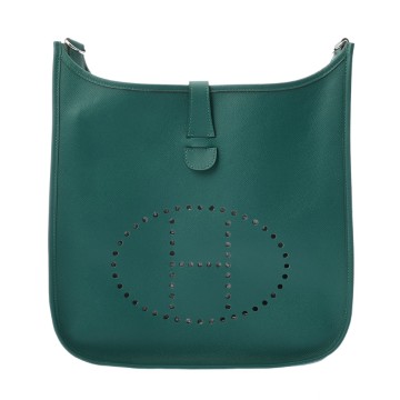 エルメス エヴリン3 GM マラカイト ヴォーエプソン レディース バッグ 【中古】【bag】