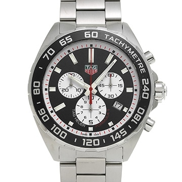 タグ ホイヤー フォーミュラ1 クォーツ クロノグラフ CAZ101E.BA0842 ブラック/シルバー メンズ 時計 【中古】【wristwatch】