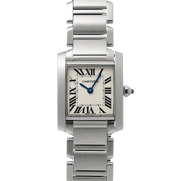 カルティエ タンクフランセーズ SM　 W51008Q3 シルバー レディース 時計 【中古】【wristwatch】