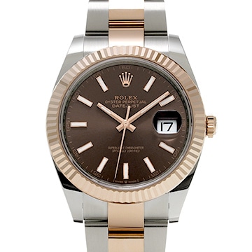 ロレックス デイトジャスト 41 126331 チョコレート メンズ 時計 【新品】【wristwatch】