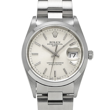 ロレックス オイスターパーペチュアル デイト 15200 シルバー メンズ 時計 【中古】【wristwatch】