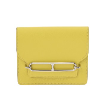 エルメス ルリスリムウォレット ヴェルソ ライム/クレ エバーカラー レディース 財布 【新品】【purse】