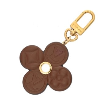 ルイ ヴィトン バッグチャーム チョコレートフラワー ブラウン M02197 レザー ユニセックス 【中古】【other】