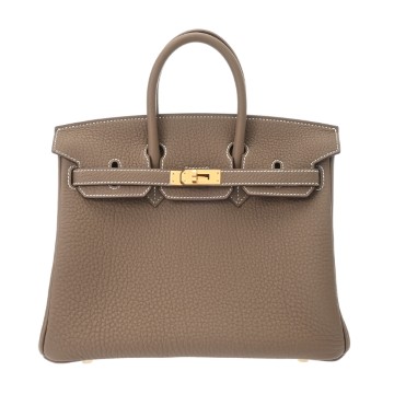 エルメス バーキン 25 エトゥープ トゴ レディース バッグ 【新品】【bag】