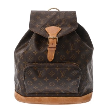ルイ ヴィトン モノグラム モンスリ GM ブラウン M51135 モノグラムキャンバス レディース バッグ 【中古】【bag】
