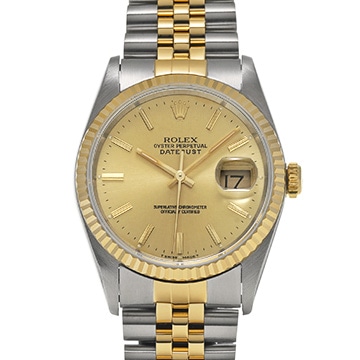ロレックス デイトジャスト 36 16233 シャンパン メンズ 時計 【中古】【wristwatch】