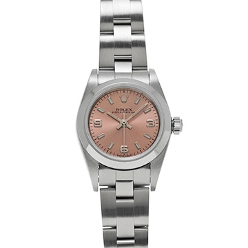 ロレックス オイスターパーペチュアル 76080 ピンク レディース 時計 【中古】【wristwatch】