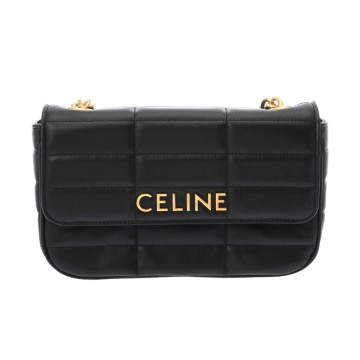 セリーヌ チェーンショルダー ブラック 111273EYD.38NO カーフ レディース バッグ 【新品】【bag】