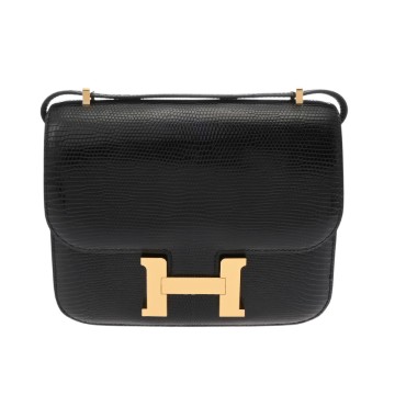 エルメス コンスタンス3 18 ミロワール ブラック リザード レディース バッグ 【新品】【bag】