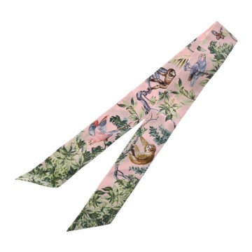 エルメス ツイリー EQUATEUR ローズナークル / グリーン / グレー 061798S シルク100％ レディース 【新品】【other】