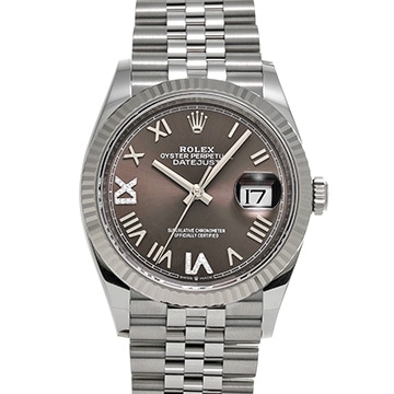 ロレックス デイトジャスト 36 126234 ダークグレー/ダイヤモンド メンズ 時計 【新品】【wristwatch】