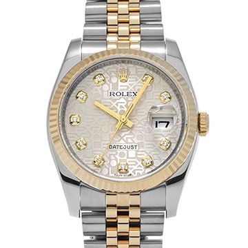 ロレックス デイトジャスト 116233G シルバーコンピュータ/ダイヤモンド メンズ 時計 【中古】【wristwatch】