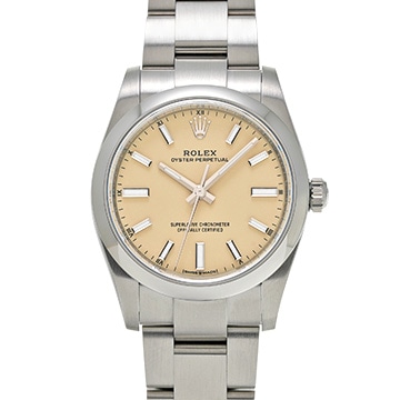 ロレックス オイスターパーペチュアル 34 124200 ベージュ ユニセックス 時計 【中古】【wristwatch】