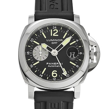 パネライ ルミノール GMT PAM00088 ブラック/シルバー メンズ 時計 【中古】【wristwatch】