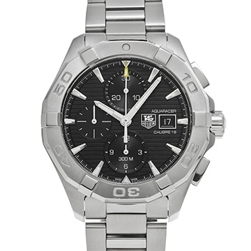 タグ ホイヤー アクアレーサー キャリバー16 クロノグラフ CAY2110.BA0925 ブラック メンズ 時計 【中古】【wristwatch】