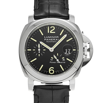 パネライ ルミノール パワーリザーブ PAM00090 ブラック メンズ 時計 【中古】【wristwatch】
