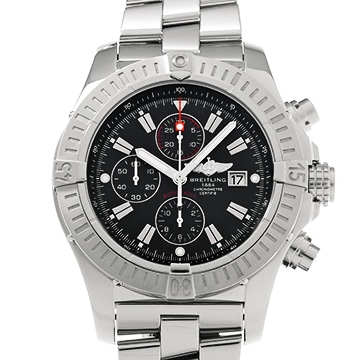 ブライトリング スーパーアベンジャー A337B07PRS ブラック メンズ 時計 【中古】【wristwatch】