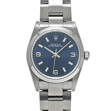 ロレックス オイスターパーペチュアル 77080 ブルー ユニセックス 時計 【中古】【wristwatch】
