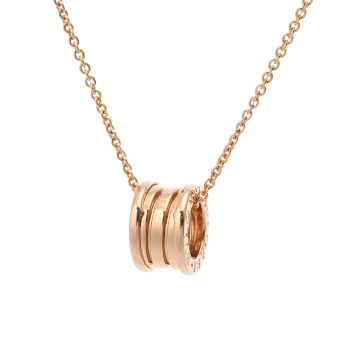 ブルガリ B-ZERO1 ネックレス ゴールド K18ピンクゴールド PG ユニセックス ジュエリー 【中古】【jewelry】