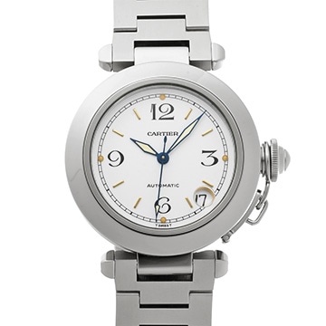 カルティエ パシャC W31015M7 ホワイト ユニセックス 時計 【中古】【wristwatch】