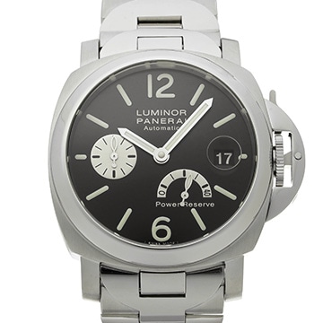 パネライ ルミノール パワーリザーブ PAM00126 ブラック メンズ 時計 【中古】【wristwatch】