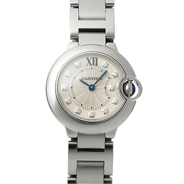 カルティエ バロンブルー ドゥ カルティエ WE902073 シルバー/ダイヤモンド レディース 時計 【中古】【wristwatch】