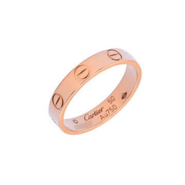 カルティエ ミニラブ リング #50 ゴールド K18ピンクゴールド PG レディース ジュエリー 【中古】【jewelry】
