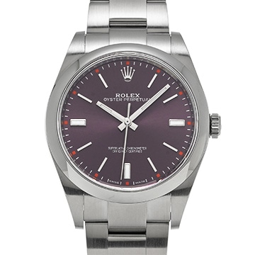 ロレックス オイスターパーペチュアル 39 114300 レッドグレープ メンズ 時計 【中古】【wristwatch】