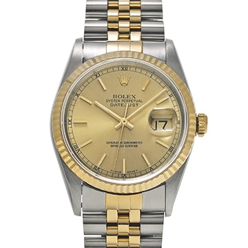 ロレックス デイトジャスト 36 16233 シャンパン メンズ 時計 【中古】【wristwatch】