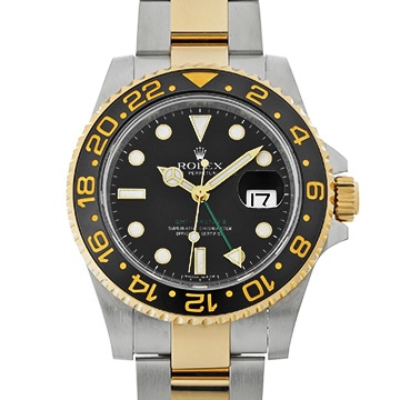 ロレックス GMTマスターII 116713LN ブラック メンズ 時計 【中古】【wristwatch】