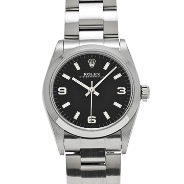 ロレックス オイスターパーペチュアル 77080 ブラック ユニセックス 時計 【中古】【wristwatch】