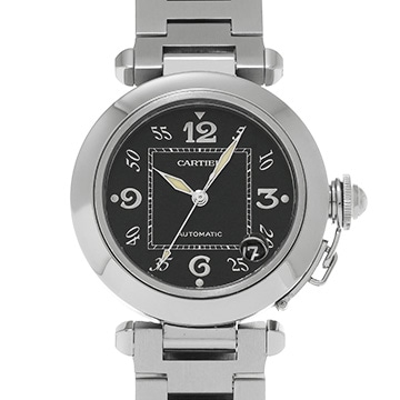 カルティエ パシャC W31043M7 ブラック ユニセックス 時計 【中古】【wristwatch】